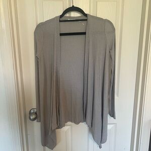 Kimchi Blue Light Gray Open Cardigan